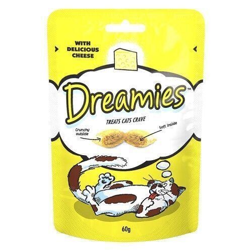 Dreamies İçi Dolgulu Peynirli Kıtır Kedi Ödülü 60 GR | SRC: Barcode: 5998749130506